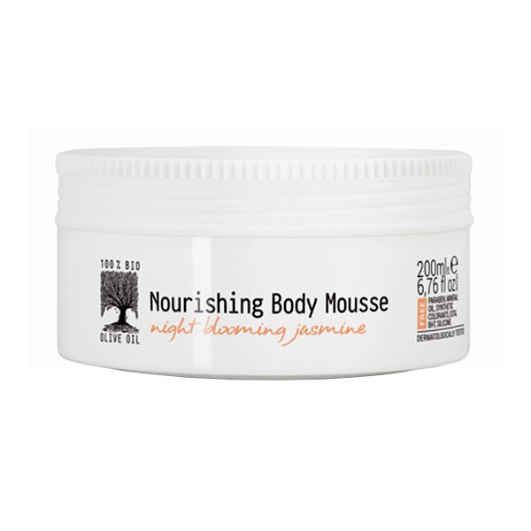 Mousse de corp nutritiv iasomie de noapte inflorita Mythos, 200 ml